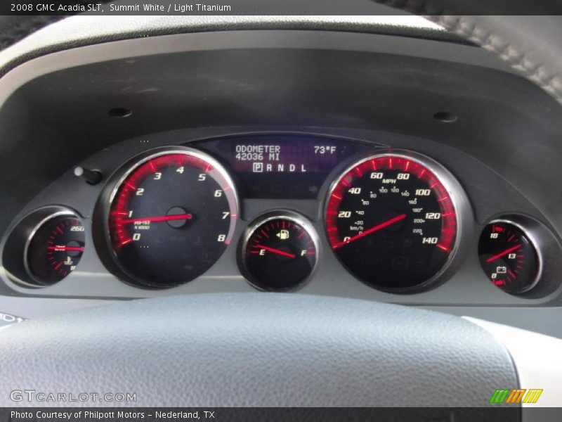 Summit White / Light Titanium 2008 GMC Acadia SLT