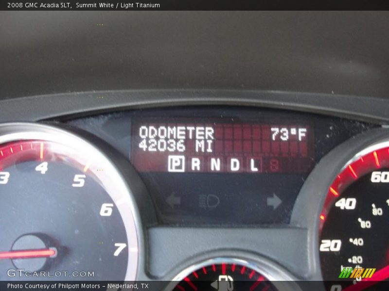 Summit White / Light Titanium 2008 GMC Acadia SLT