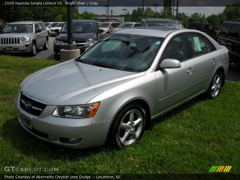 Bright Silver / Gray 2008 Hyundai Sonata Limited V6