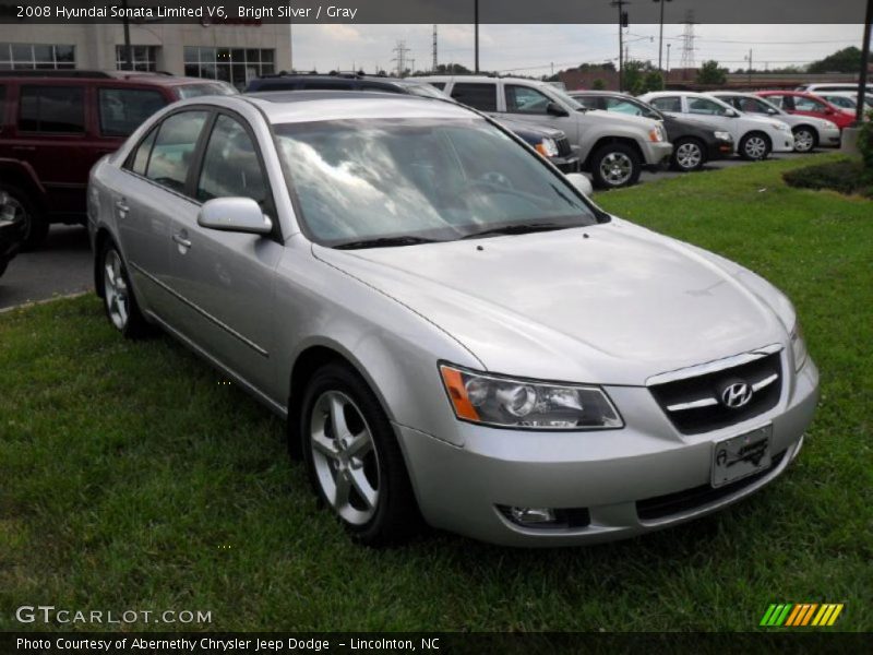 Bright Silver / Gray 2008 Hyundai Sonata Limited V6