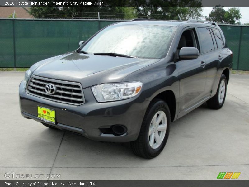 Magnetic Gray Metallic / Ash 2010 Toyota Highlander