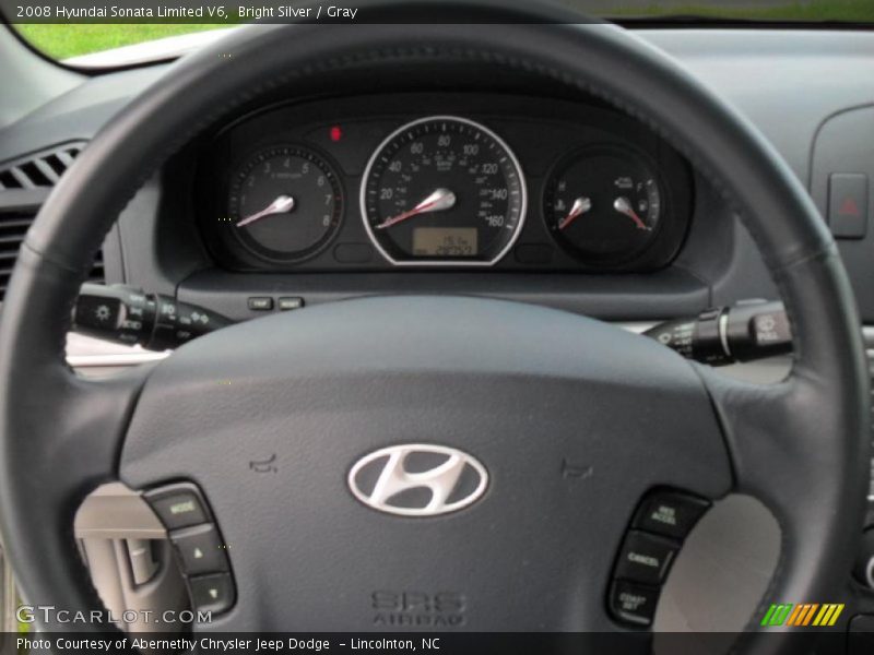 Bright Silver / Gray 2008 Hyundai Sonata Limited V6