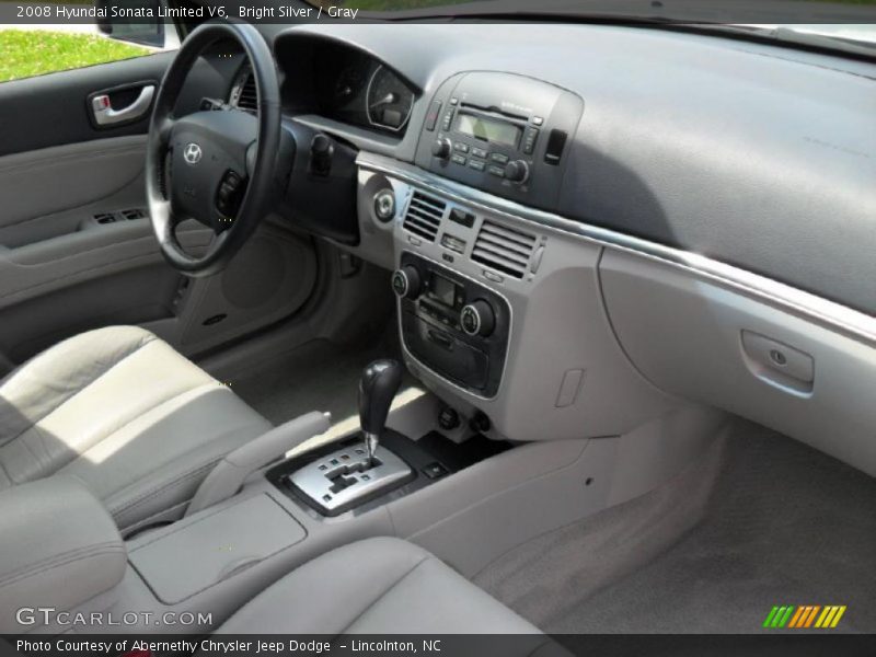 Bright Silver / Gray 2008 Hyundai Sonata Limited V6