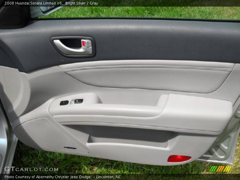 Bright Silver / Gray 2008 Hyundai Sonata Limited V6
