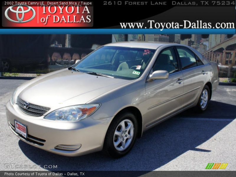 Desert Sand Mica / Taupe 2002 Toyota Camry LE