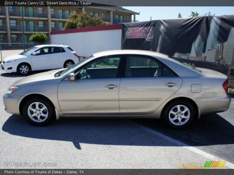 Desert Sand Mica / Taupe 2002 Toyota Camry LE