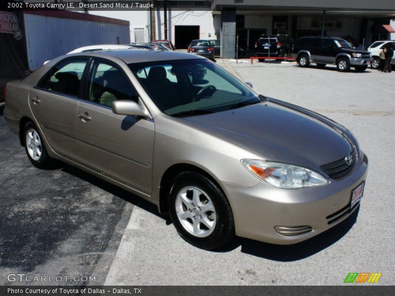Desert Sand Mica / Taupe 2002 Toyota Camry LE