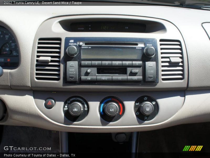 Desert Sand Mica / Taupe 2002 Toyota Camry LE