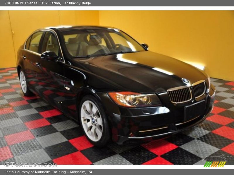 Jet Black / Beige 2008 BMW 3 Series 335xi Sedan