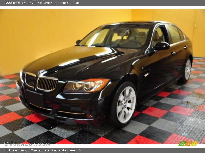 Jet Black / Beige 2008 BMW 3 Series 335xi Sedan