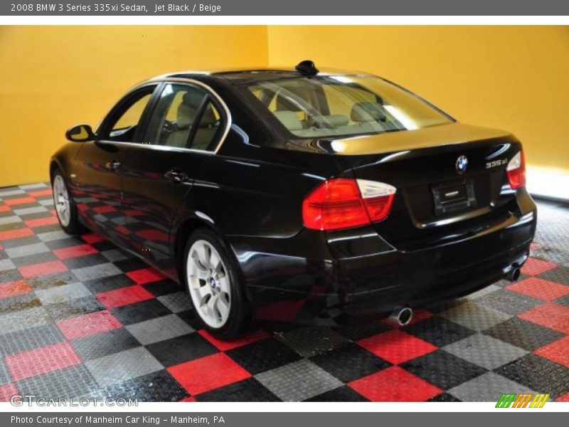 Jet Black / Beige 2008 BMW 3 Series 335xi Sedan