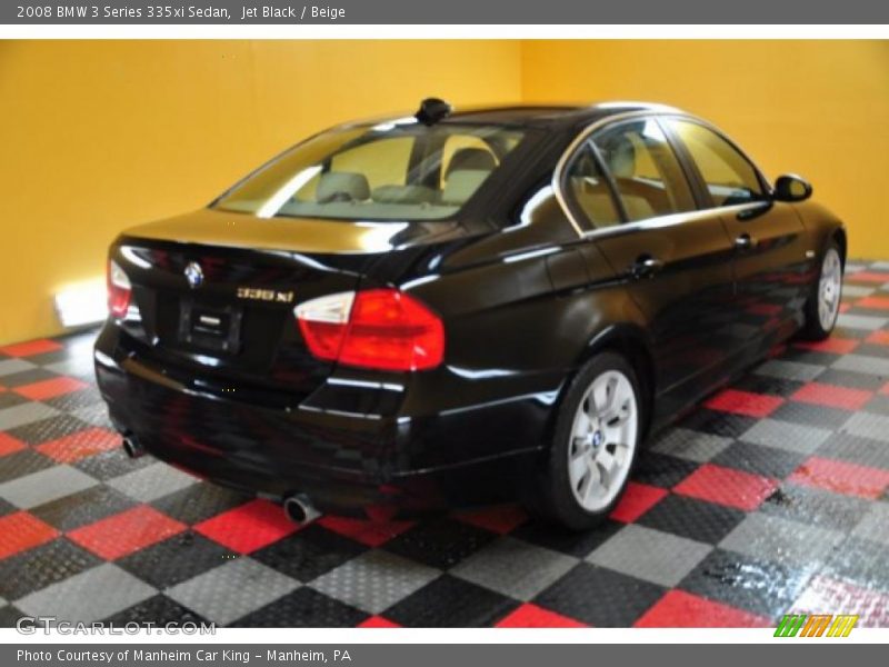 Jet Black / Beige 2008 BMW 3 Series 335xi Sedan
