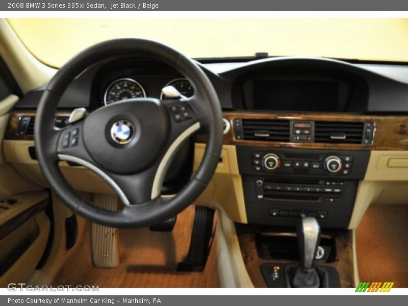 Jet Black / Beige 2008 BMW 3 Series 335xi Sedan