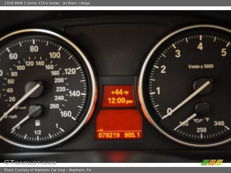 Jet Black / Beige 2008 BMW 3 Series 335xi Sedan