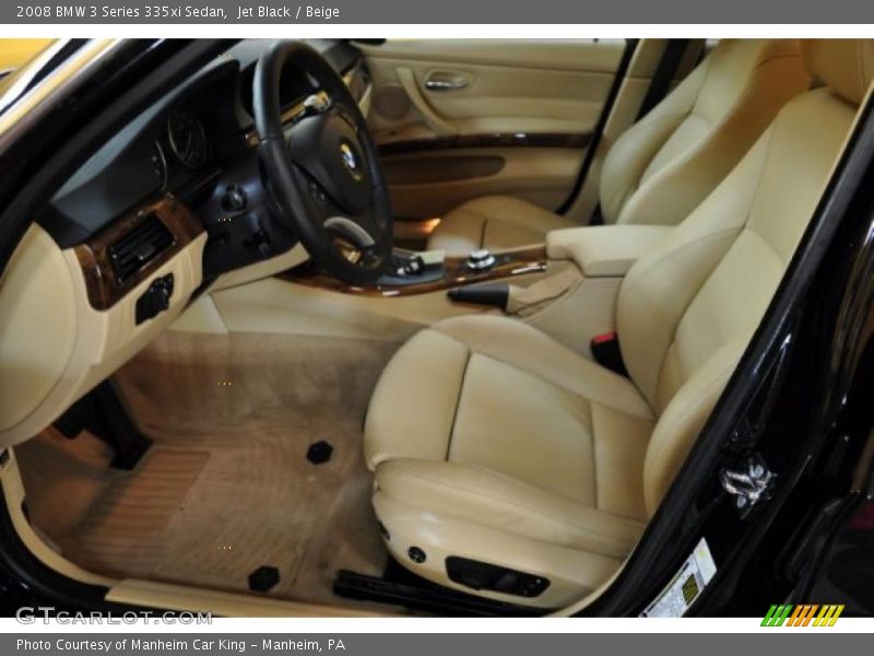 Jet Black / Beige 2008 BMW 3 Series 335xi Sedan