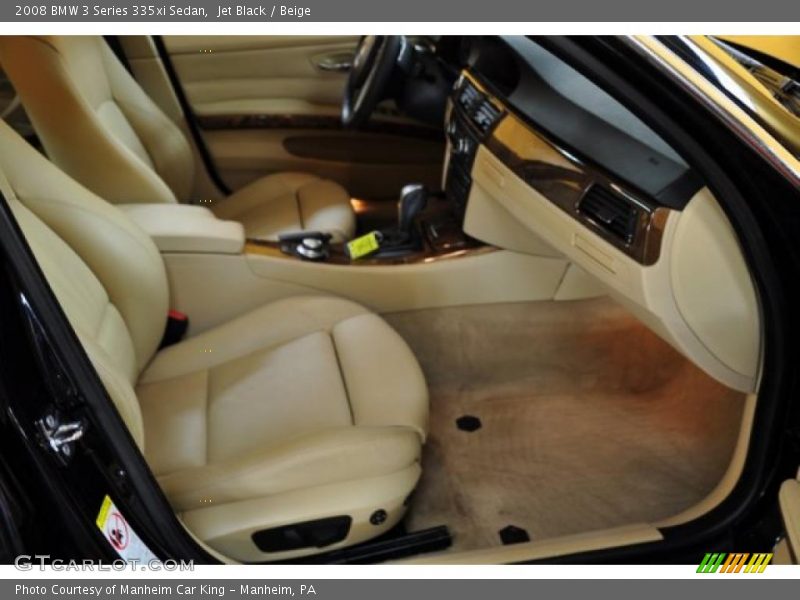 Jet Black / Beige 2008 BMW 3 Series 335xi Sedan