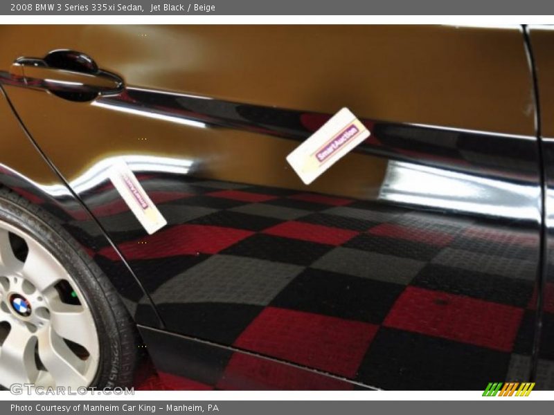 Jet Black / Beige 2008 BMW 3 Series 335xi Sedan