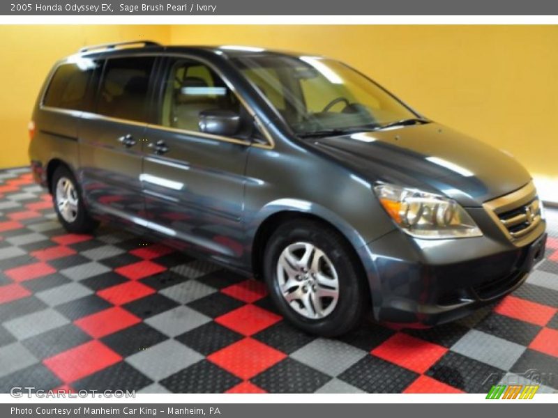 Sage Brush Pearl / Ivory 2005 Honda Odyssey EX