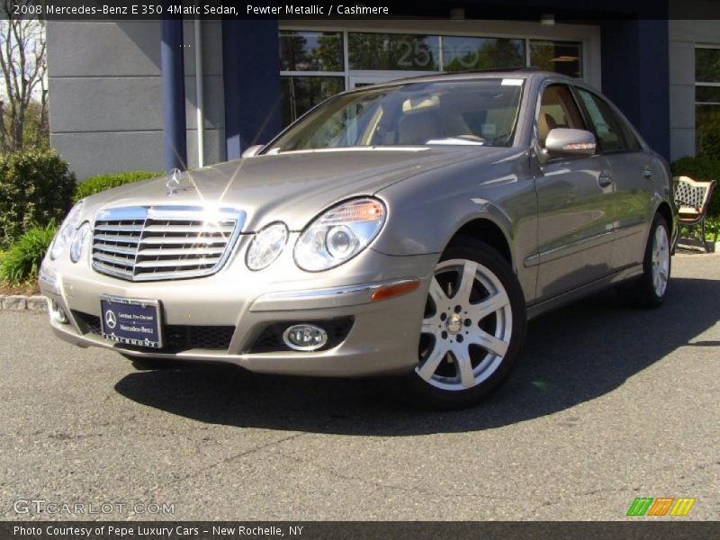 Pewter Metallic / Cashmere 2008 Mercedes-Benz E 350 4Matic Sedan