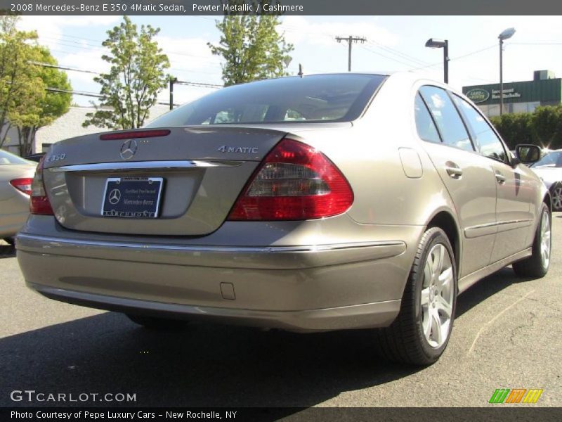 Pewter Metallic / Cashmere 2008 Mercedes-Benz E 350 4Matic Sedan