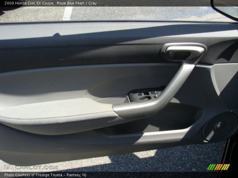 Royal Blue Pearl / Gray 2009 Honda Civic EX Coupe