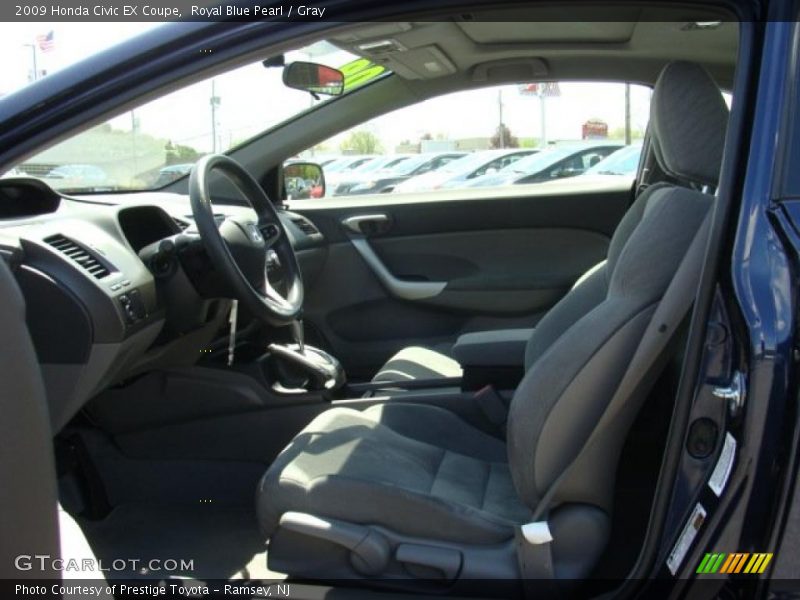 Royal Blue Pearl / Gray 2009 Honda Civic EX Coupe