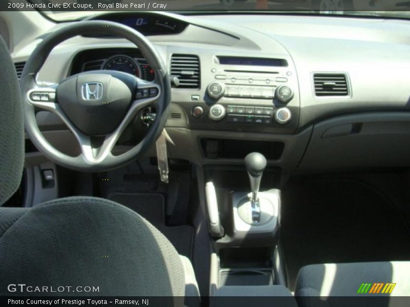 Royal Blue Pearl / Gray 2009 Honda Civic EX Coupe