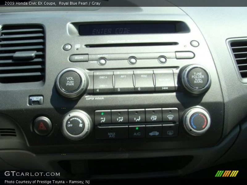 Royal Blue Pearl / Gray 2009 Honda Civic EX Coupe