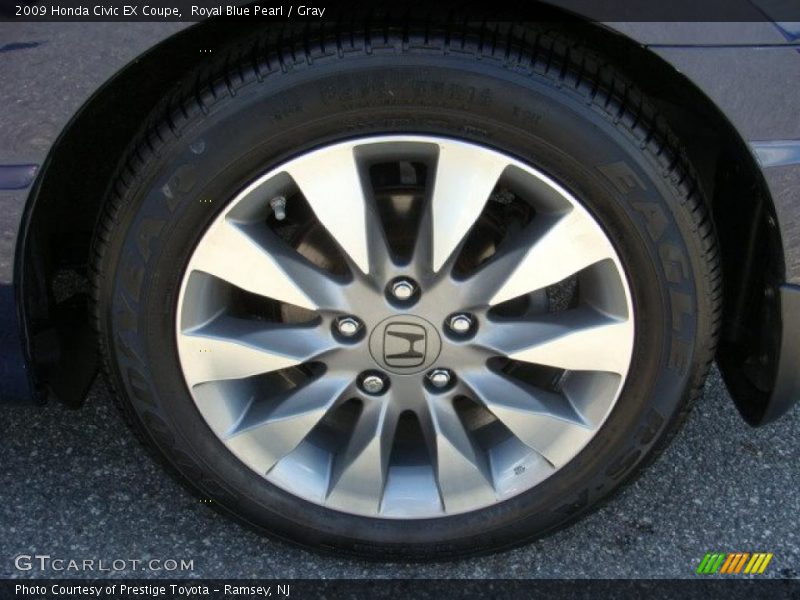 Royal Blue Pearl / Gray 2009 Honda Civic EX Coupe