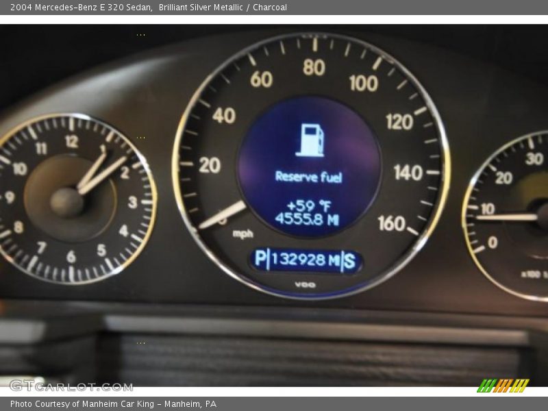 Brilliant Silver Metallic / Charcoal 2004 Mercedes-Benz E 320 Sedan