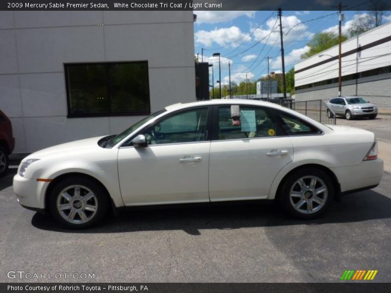 White Chocolate Tri Coat / Light Camel 2009 Mercury Sable Premier Sedan