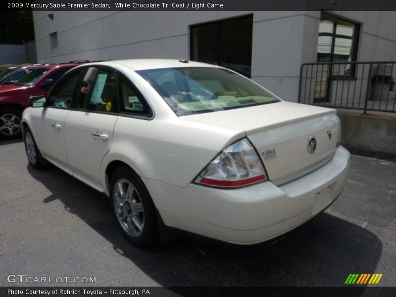 White Chocolate Tri Coat / Light Camel 2009 Mercury Sable Premier Sedan