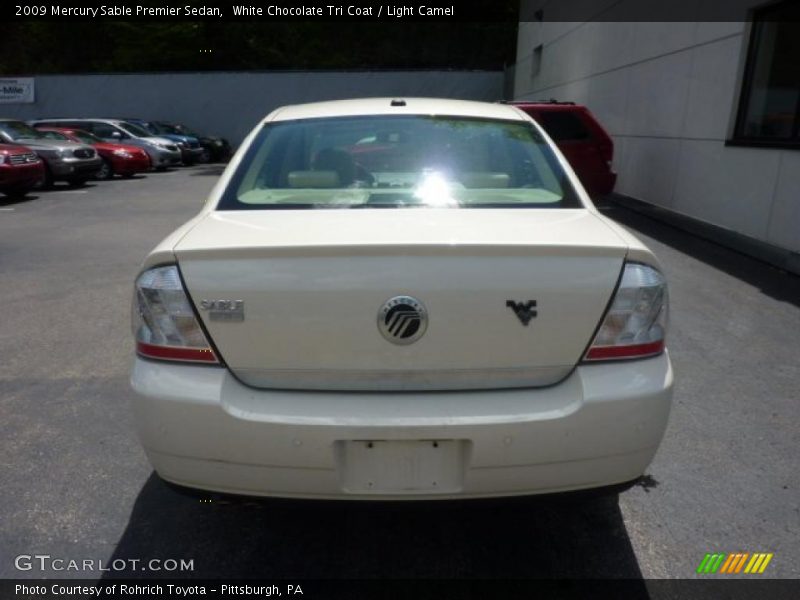 White Chocolate Tri Coat / Light Camel 2009 Mercury Sable Premier Sedan