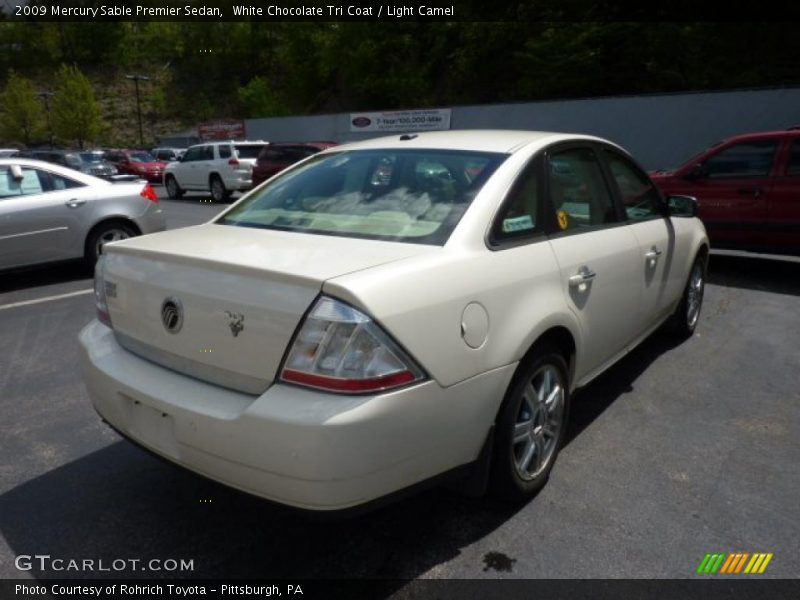 White Chocolate Tri Coat / Light Camel 2009 Mercury Sable Premier Sedan