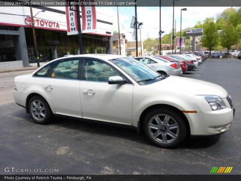 White Chocolate Tri Coat / Light Camel 2009 Mercury Sable Premier Sedan