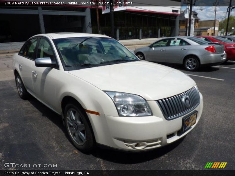 White Chocolate Tri Coat / Light Camel 2009 Mercury Sable Premier Sedan