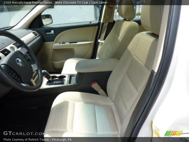 White Chocolate Tri Coat / Light Camel 2009 Mercury Sable Premier Sedan