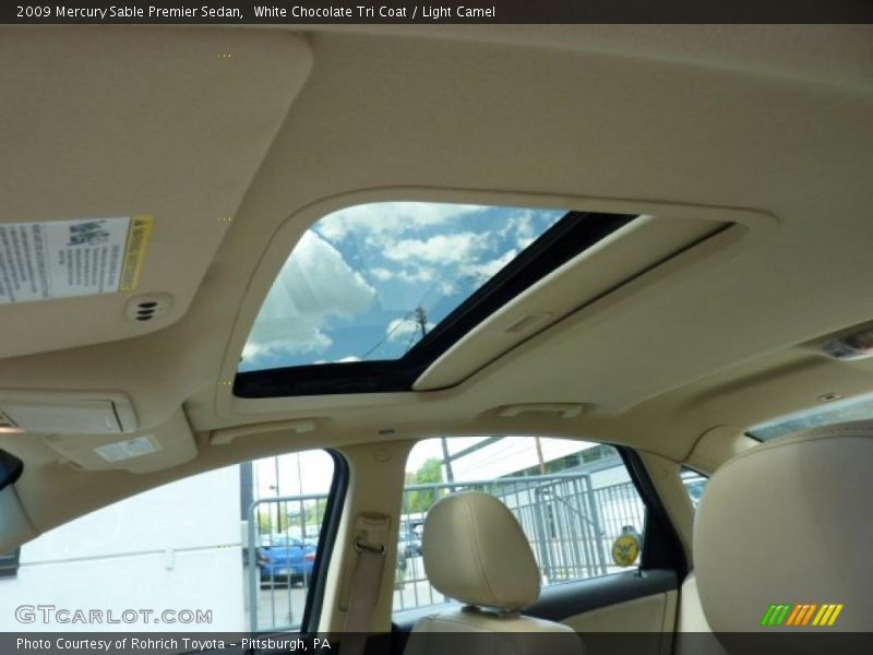 White Chocolate Tri Coat / Light Camel 2009 Mercury Sable Premier Sedan