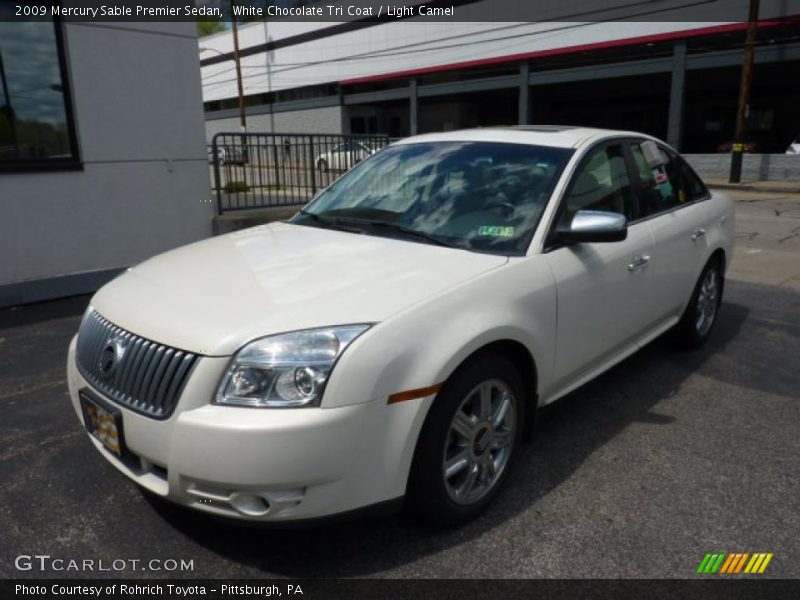 White Chocolate Tri Coat / Light Camel 2009 Mercury Sable Premier Sedan