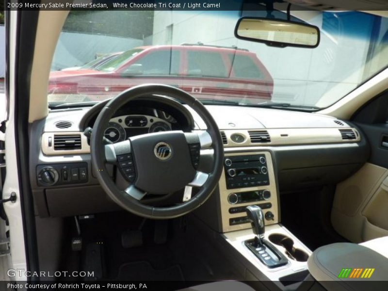 White Chocolate Tri Coat / Light Camel 2009 Mercury Sable Premier Sedan