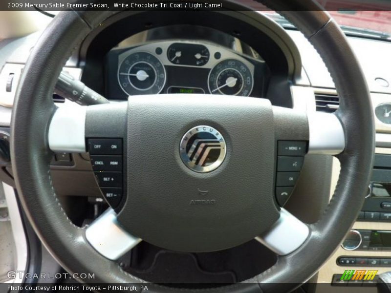 White Chocolate Tri Coat / Light Camel 2009 Mercury Sable Premier Sedan