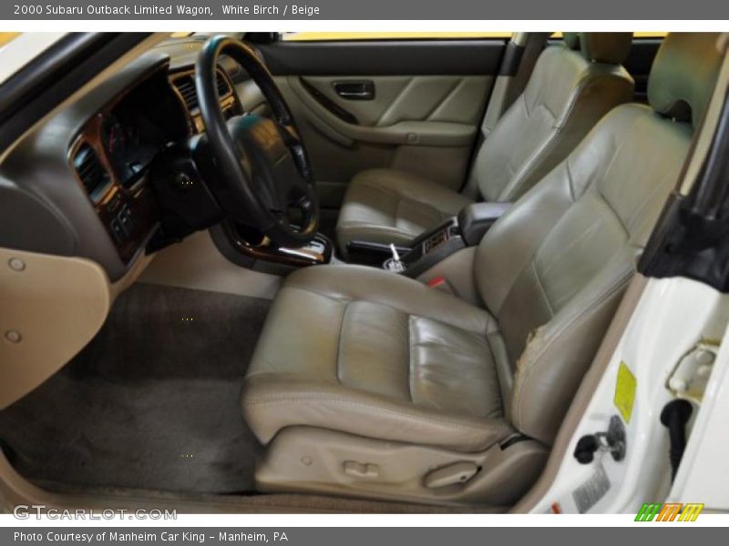 White Birch / Beige 2000 Subaru Outback Limited Wagon
