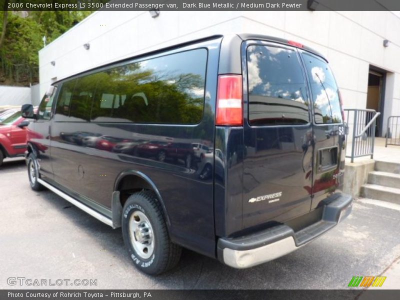 Dark Blue Metallic / Medium Dark Pewter 2006 Chevrolet Express LS 3500 Extended Passenger van