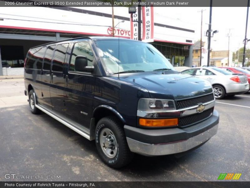 Dark Blue Metallic / Medium Dark Pewter 2006 Chevrolet Express LS 3500 Extended Passenger van