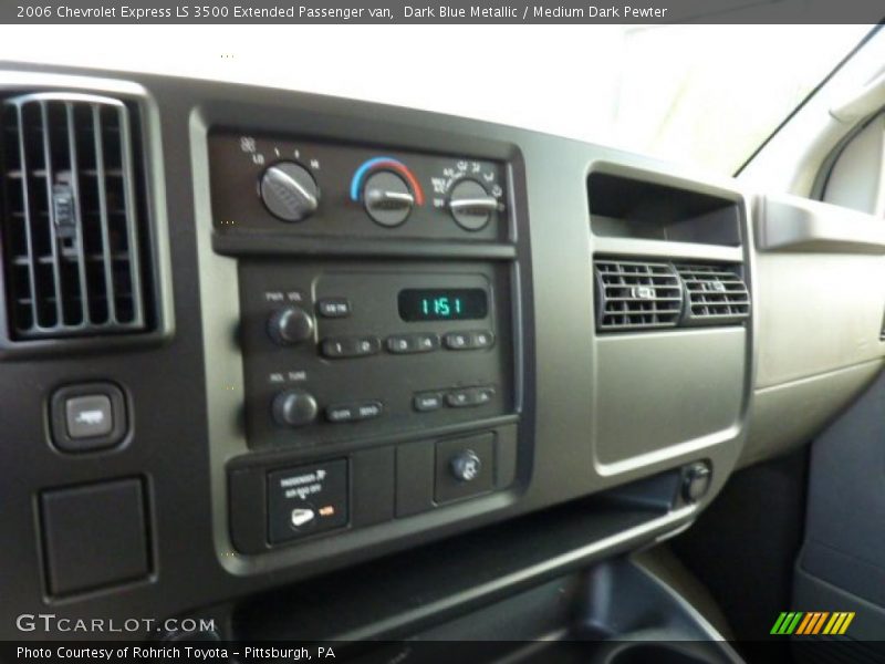 Dark Blue Metallic / Medium Dark Pewter 2006 Chevrolet Express LS 3500 Extended Passenger van