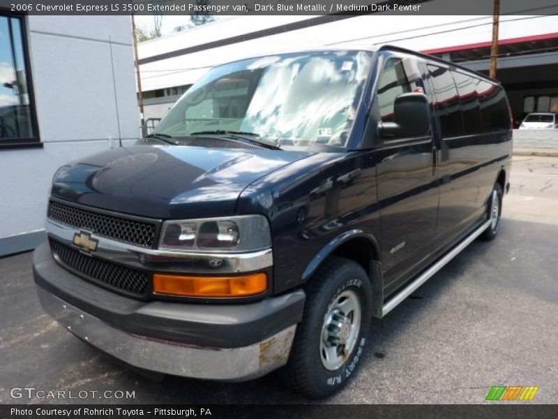 Dark Blue Metallic / Medium Dark Pewter 2006 Chevrolet Express LS 3500 Extended Passenger van