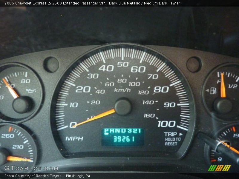 Dark Blue Metallic / Medium Dark Pewter 2006 Chevrolet Express LS 3500 Extended Passenger van