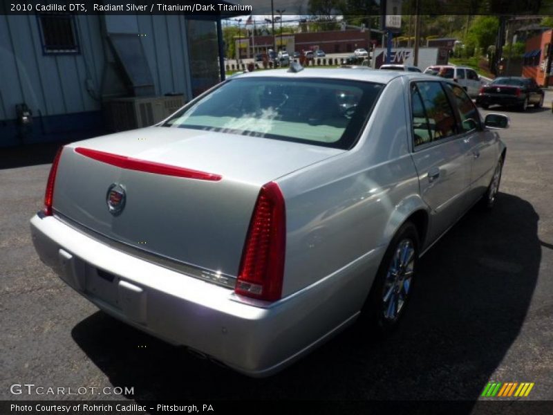 Radiant Silver / Titanium/Dark Titanium 2010 Cadillac DTS