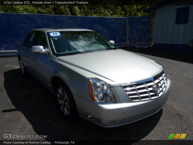Radiant Silver / Titanium/Dark Titanium 2010 Cadillac DTS