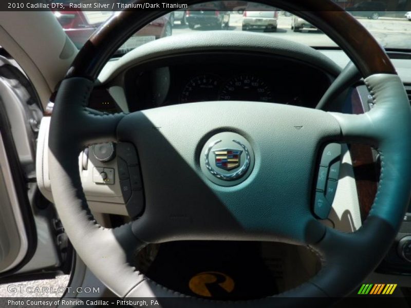 Radiant Silver / Titanium/Dark Titanium 2010 Cadillac DTS